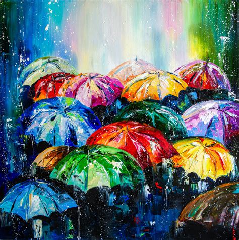 Today is a rainy day. RAINY DAY Painting by Liubov Kuptsova | Artmajeur