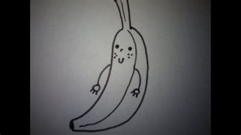 Want lekker eten hoeft echt niet moeilijk te zijn! Hoe teken je een schattige banaan (makkelijk) (how to draw ...