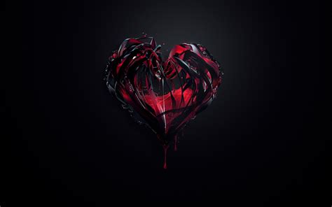Heartbeat Dark Crystal Blood Anime Hearts Simple Background