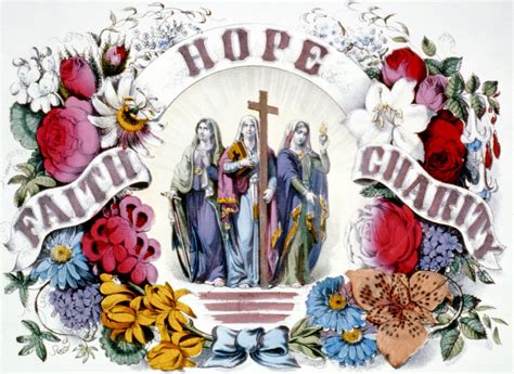 Faith Hope Charity Currier And Ives Public Domain Clip Art Photos And Images