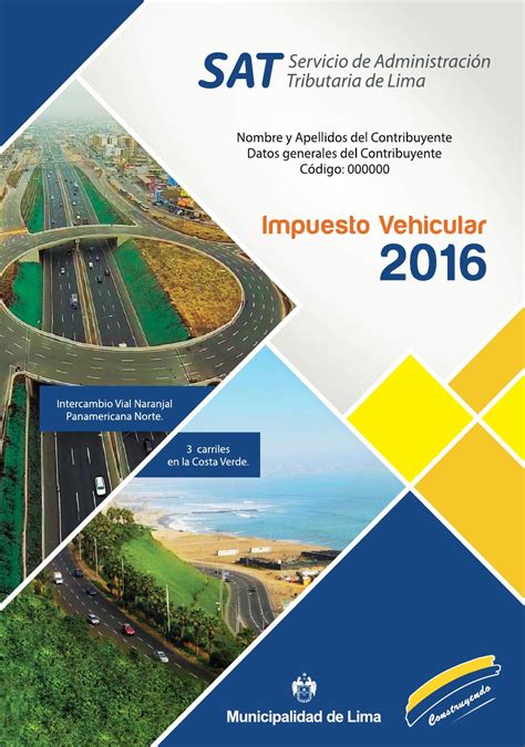 La ley 488 de 1998, en su artículo 141 establece: Impuesto Vehicular 2016 by SAT de Lima - Issuu