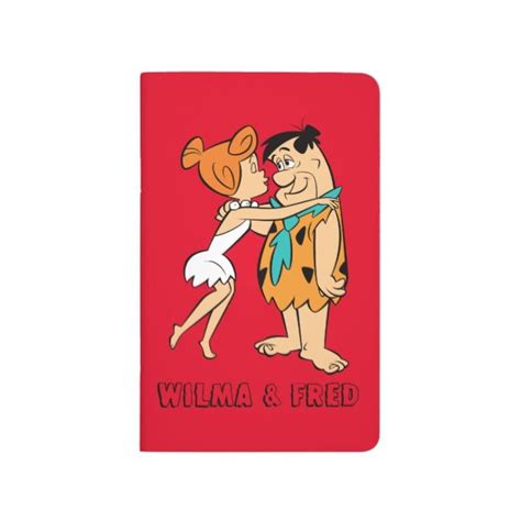 The Flintstones Wilma Kissing Fred Journal Zazzle Flintstones