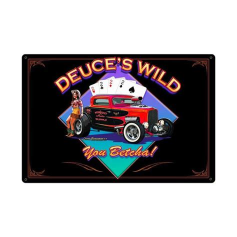 Dirty Rat Rod Metal Sign 12 X 18 Inches