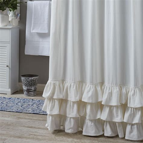 Ruffled Shower Curtain By Park Designs Paul S Home Fashions