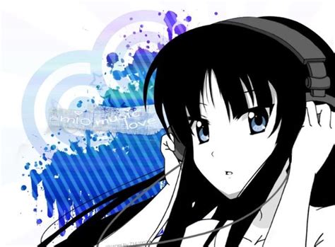 Anime Girl With Headphones Animechibimanga