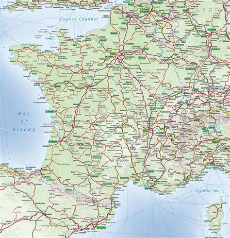 France Rail Map Tgv Train Map France Tgv Map France Rail Western
