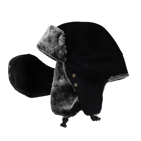 Withmoons Wool Russian Hat Winter Trapper Cap Faux Fur Sl7883 Ebay