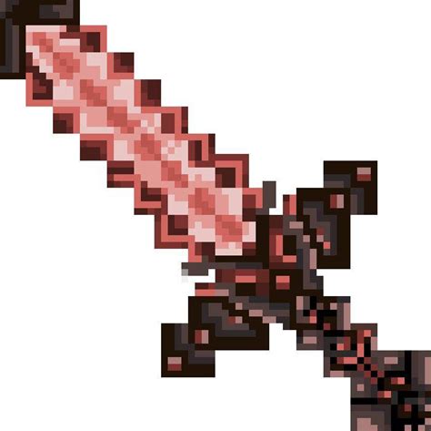 A Custom Sword Texture I Made The Blade Is Supposed To Be Made Out Of Red Diamond Minecraft