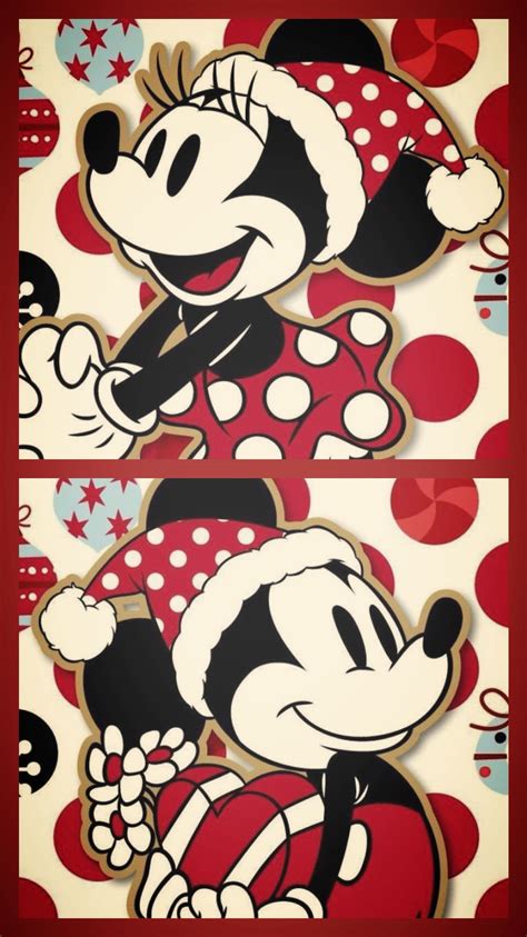 Mickey And Minnie Christmas Wallpaper Disney Wallpaper ️