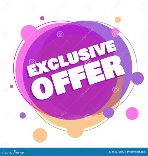 Exclusive Offer Special Offer Stock Illustration Illustration Of