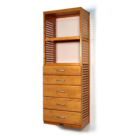 John Louis Home 16" Deep Standalone Tower with 5 Drawers 5 Drawer