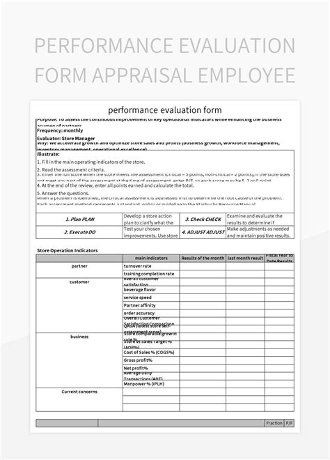 Employee Performance Appraisal Form Excel Template An Vrogue Co