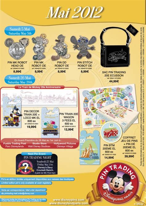 Disneyland Paris Pin Releases May 2012 Disney Podcast And Radio Show