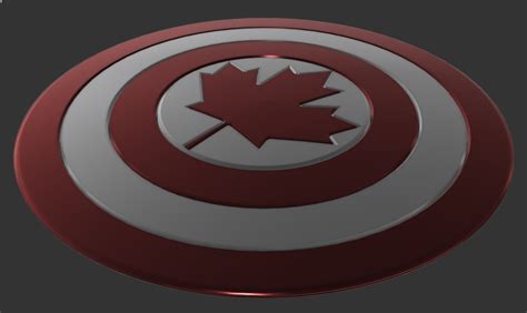 Free Stl File Captain Canada Shield・3d Printing Model To Download・cults