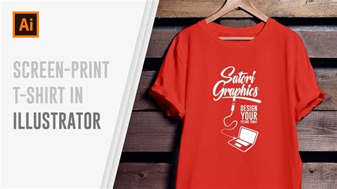 How To Design Screen Print T Shirts In Illustrator Youtube