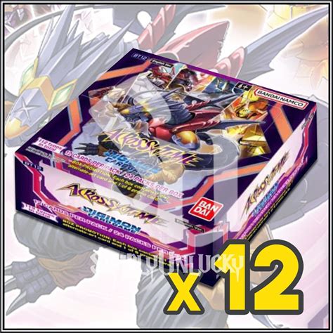 DIGIMON CARD GAME ACROSS TIME BT12 BOOSTER CASE 12 BOXES EBay