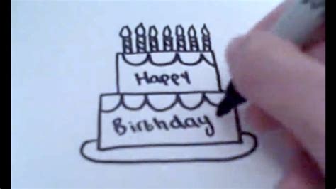 A birthday celebration is not complete without it. How to Draw a Cartoon Birthday Cake - YouTube
