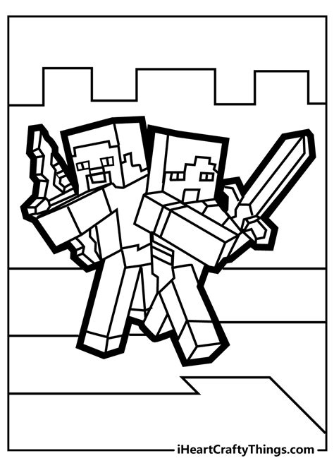 Free Minecraft Coloring Pages Printable Customize And Print