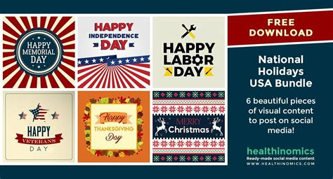 Download 10 Free National Holidays Usa Social Media Images Healthinomics