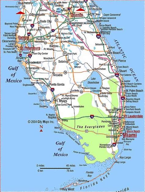 Florida Coast Map South Florida Map Florida East Coast