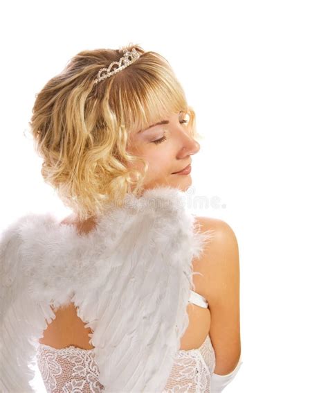 Portrait Of Gorgeous Blonde Angel Stock Image Image Of Abstract