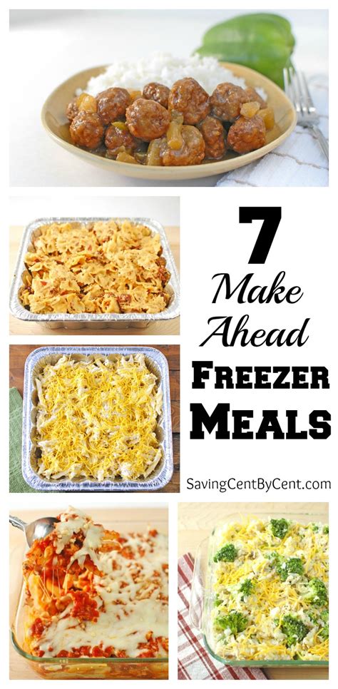 7 Make Ahead Freezer Meals Saving Cent By Cent