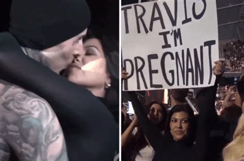 Kourtney Kardashian Announces She Is Pregnant At Husband Travis Barker