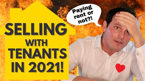 selling property with tenants in 2021 even if not paying rent youtube