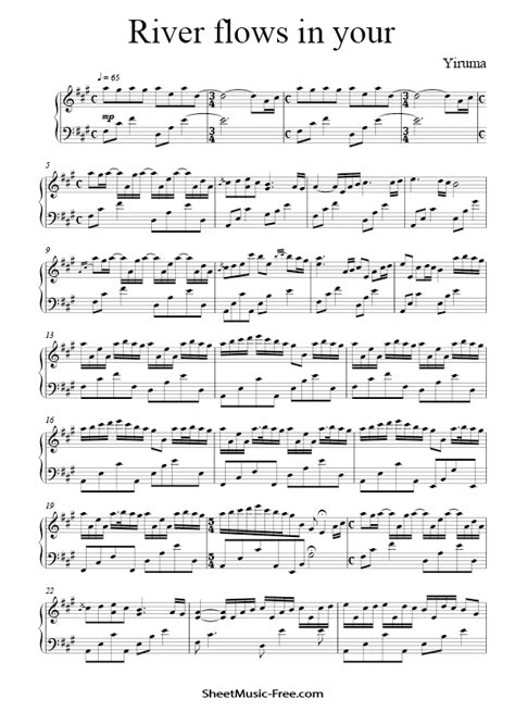 The first piano sheet will be river flows in you by yiruma. Download River Flows In You Sheet Music PDF Yiruma - Download