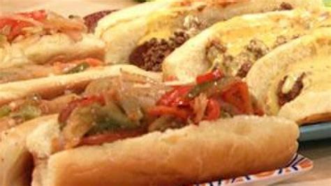 Stuffed Hot Dogs Hot And Sweet Pepper Dogs Rachael Ray Show