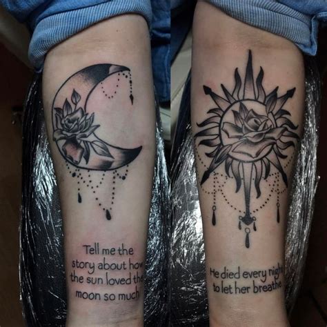 50 Meaningful And Beautiful Sun And Moon Tattoos Kickass Things
