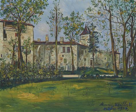 Maurice Utrillo 1883 1955 Le Château De Saint Bernard Christies