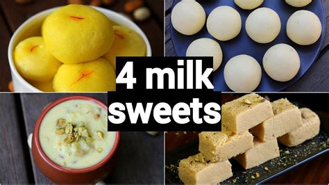 4 Simple Milk Sweet Recipes Simple Milk Dessert Recipes Instant