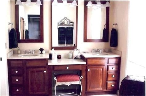 48 montara teak vessel sink vanity with makeup area gray wash. Double Sink Vanities With Makeup Area Double Vanity With ...