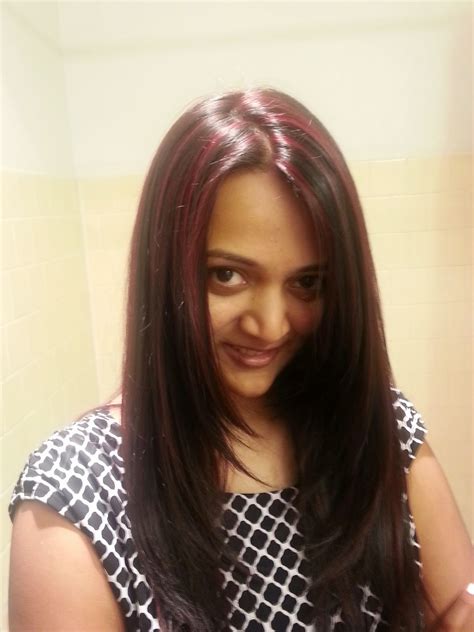 highlights for black hair indian