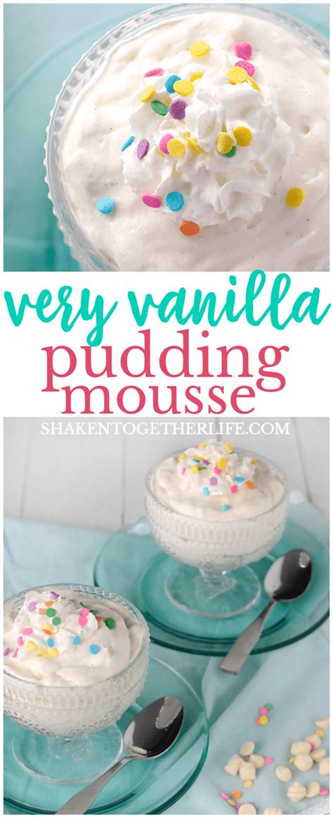 Creamy And Fluffy This Very Vanilla Pudding Mousse Is A Super Simple