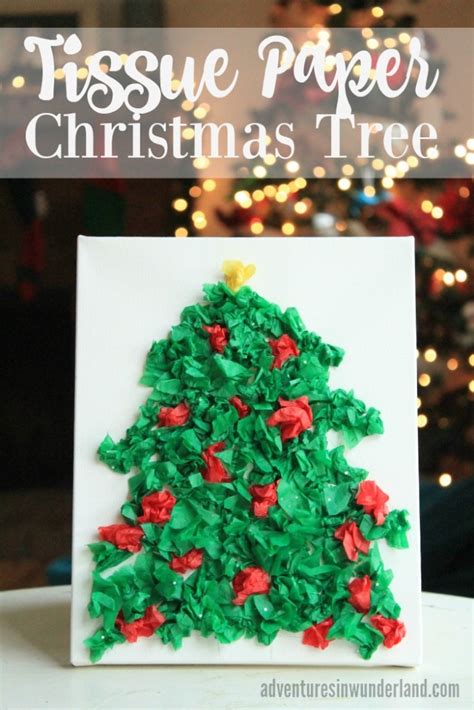 Tissue Paper Christmas Tree