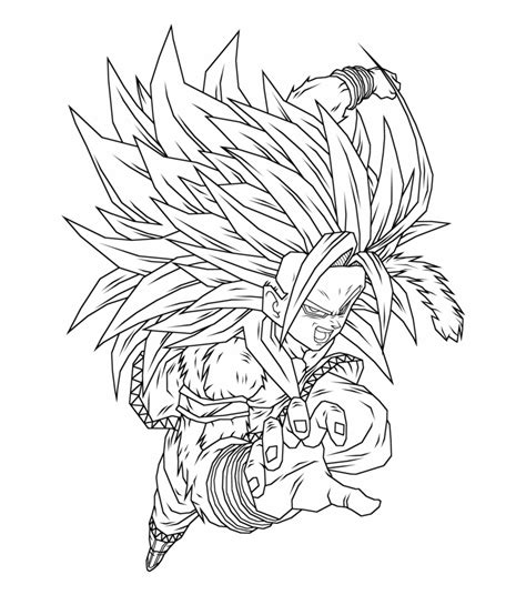 Collection Of Goku Ultra Instinct Coloring Pages Clip Art Library