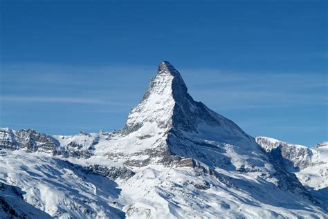 Sicht Aufs Matterhorn Vom Gornergrat Zermatt Schweiz