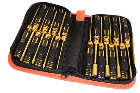 Complete 16pcs Rc Tool Set W Carrying Bag For Rc Or Rc Team Integy