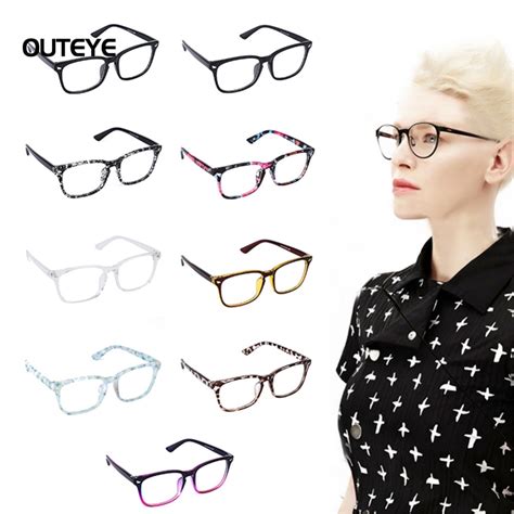 Outeye 9color Hot Optical Myopia Glasses Clear Lens Eyewear Nerd Geek Glasses Frame Sun Shade
