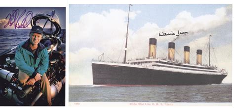 Lot Detail Titanic Collection With Dr Robert Ballard