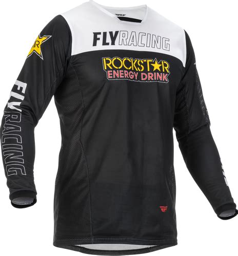 fly racing 2022 kinetic mesh rockstar jersey mx gear
