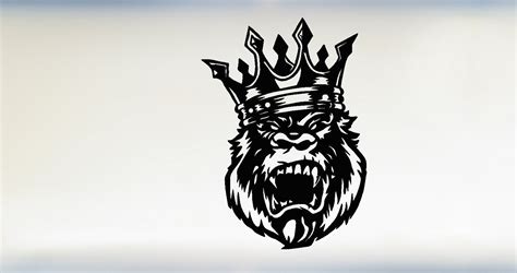 Gorilla Svg Dxf Png Files King Kong Svg Laser Cut Etsy UK