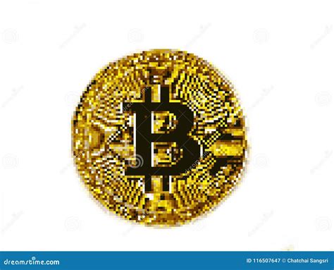 Pixel Art Bitcoin Stock Illustration Illustration Of Crypto 116507647