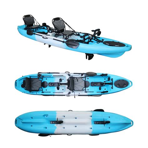 Pedal Pro Fish Tandem 43m Pedal Powered Fishing Kayak Bay Sports