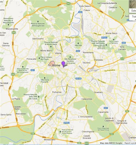 Vatican City On Map Of Rome