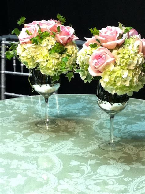 Large Wine Glass Centerpieces Recycled Wine Glasses Fall Wine Glass Centerpieces