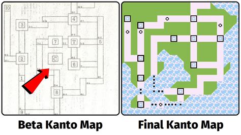 Kanto Map With Labels Full Exterior Map Of Kanto Region From Pokemon