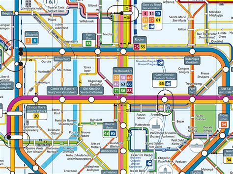 Official Map Brussels Integrated Transit Map One Transit Maps